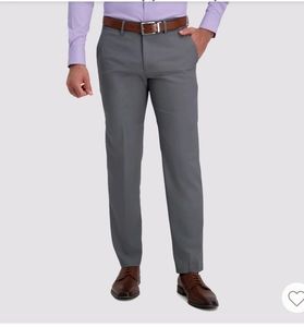 HAGAR H26 SIZE 32 X 32 MEN'S GRAY PANTS WITH FLEX WAISTBAND